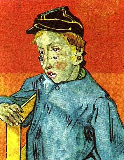 Vincent Van Gogh skolpojke France oil painting art